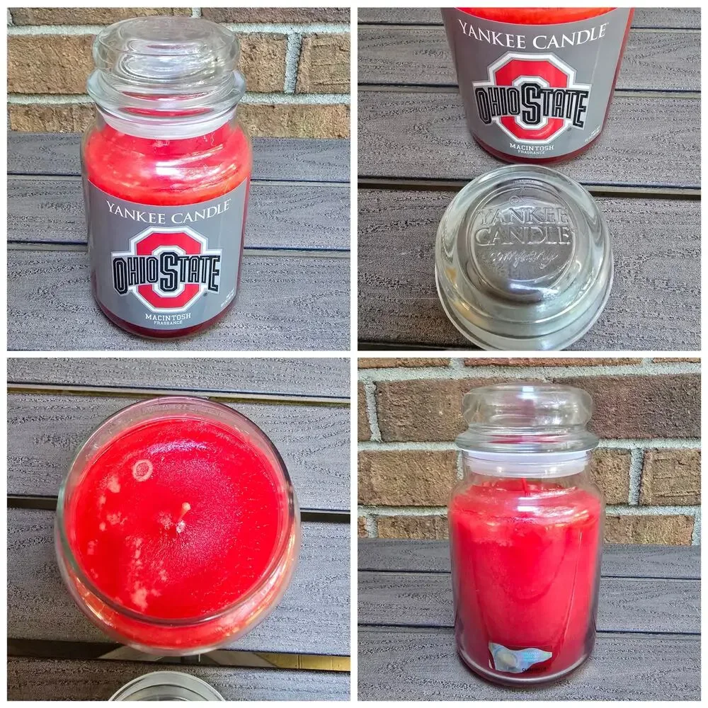 Ohio State Lot Decor 2014 Hat Buckeyes Truck Yankee Candle Apple Red NCAA Big 10